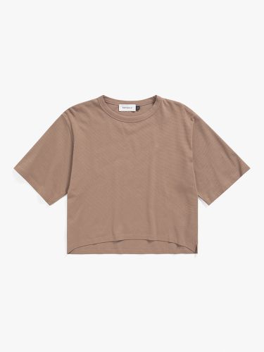 glore Rotholz Cropped Waffel T-Shirt