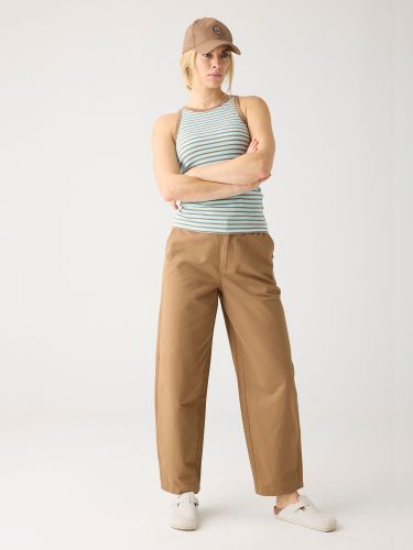 glore Knowledge Cotton Apparel CHLOE barrel mid-rise twill chino