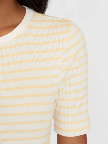glore Knowledge Cotton Apparel Striped Rib T-Shirt Heißer Verkauf