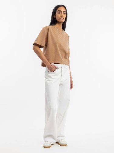 glore ROTHOLZ Cropped Tonal Check T-Shirt
