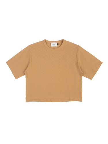 glore ROTHOLZ Cropped Tonal Check T-Shirt Zeitlich begrenztes Angebot