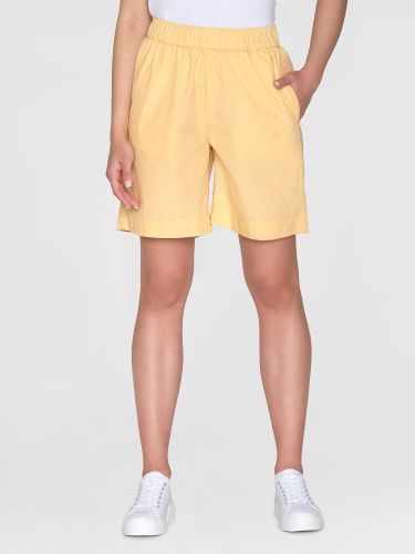 glore Knowledge Cotton Apparel POSEY Wide Mid-Rise Poplin Bermuda Shorts
