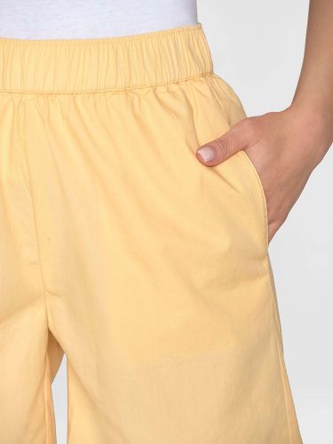 glore Knowledge Cotton Apparel POSEY Wide Mid-Rise Poplin Bermuda Shorts Neueste Stile