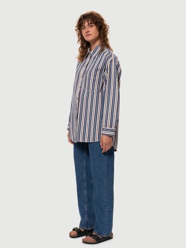 glore Nudie Jeans Mina Denim Shirt Stripe