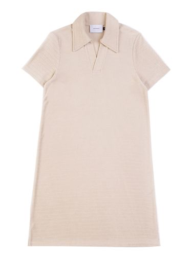 glore Rotholz Terry Cotton Polo Dress