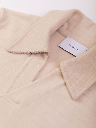 glore Rotholz Terry Cotton Polo Dress Rabatt