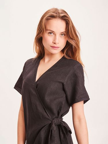 glore Knowledge Cotton Apparel ORCHID linen wrap dress Letzte 2 Tage