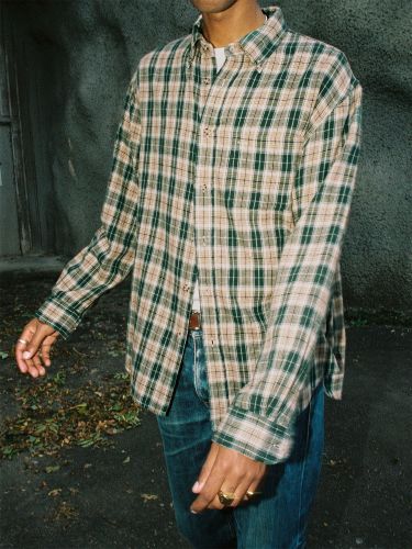 glore Nudie Jeans Julian Farmers Check Shirt im Angebot