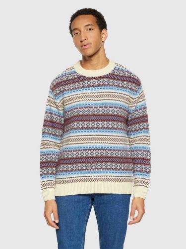 glore Knowledge Cotton Apparel Knitted Fair Isle Crew Neck