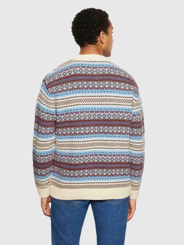 glore Knowledge Cotton Apparel Knitted Fair Isle Crew Neck Blitzangebot