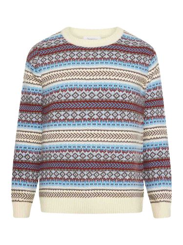 glore Knowledge Cotton Apparel Knitted Fair Isle Crew Neck Blitzangebot
