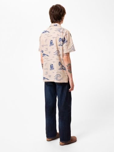glore Nudie Jeans Arvid Waves Hawaii Shirt Nur für heute