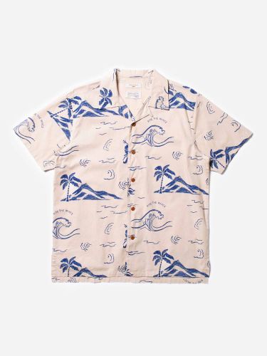 glore Nudie Jeans Arvid Waves Hawaii Shirt Nur für heute