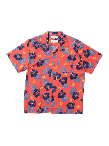 glore Nudie Jeans Arthur Flower Hawaii Shirt Sonderangebot der Fabrik