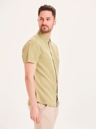 glore Knowledge Cotton Apparel LARCH Tencel garment dyed SS custom fit shirt Lagerräumung