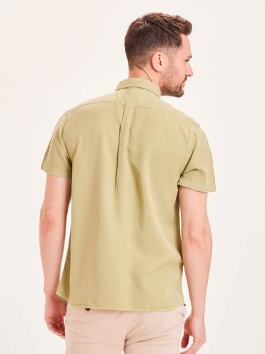 glore Knowledge Cotton Apparel LARCH Tencel garment dyed SS custom fit shirt Lagerräumung