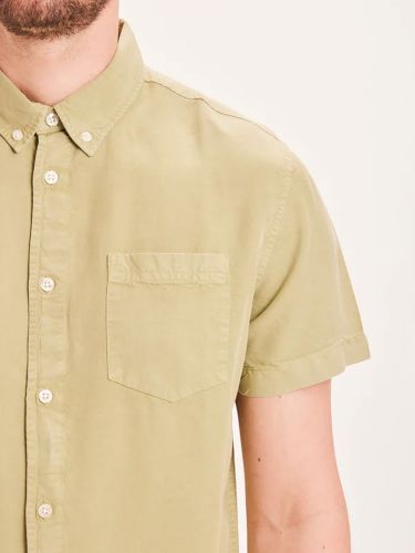 glore Knowledge Cotton Apparel LARCH Tencel garment dyed SS custom fit shirt Lagerräumung