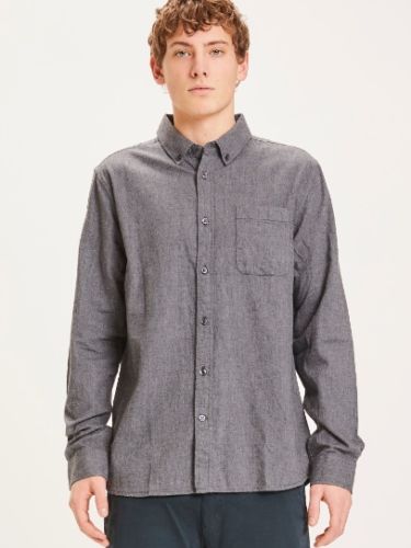glore Knowledge Cotton Apparel ELDER Regular Fit Melange Flannel Shirt JETZT KAUFEN