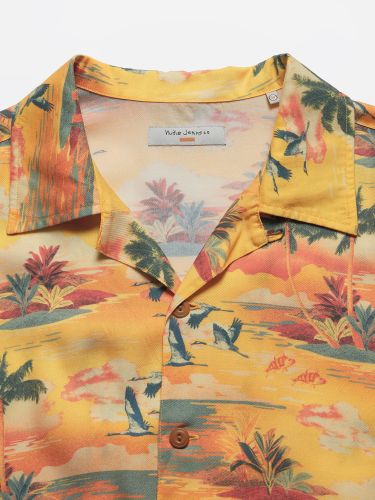 glore Nudie Jeans Arvid Hawaii Shirt Begrenzt auf 3 Tage