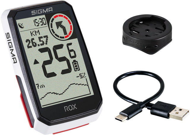 SIGMA Sigma ROX 4.0 Fahrradcomputer inkl. Vorbauhalterung weiß | 2025