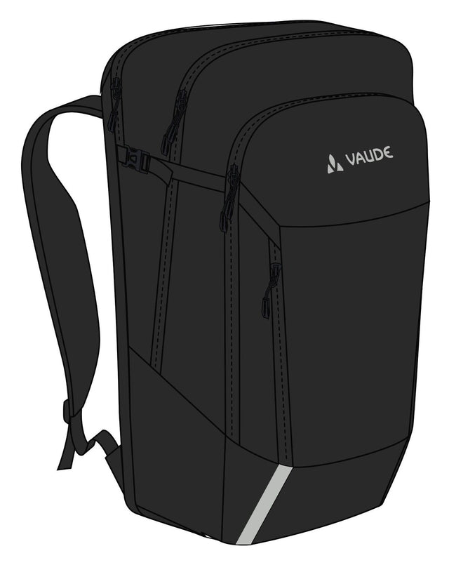 VAUDE VAUDE Cycle 28 II 2in1 Fahrradtasche und -rucksack schwarz &vert; 2025 VIP-Rabatte
