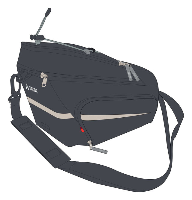 VAUDE VAUDE Silkroad Plus Gepäckträgertasche Snap-It schwarz &vert; 2025 Begrenzt auf 3 Tage