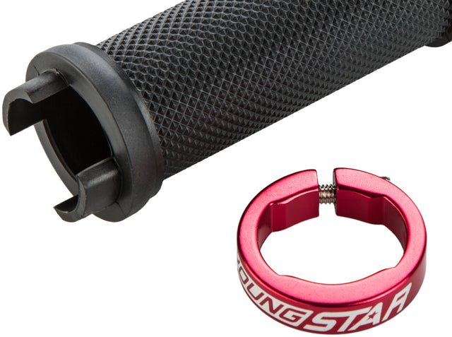 Reverse Reverse Youngstar Single Lock-On Griffe Ø28mm 98mm Kinder schwarz/rot | 2025