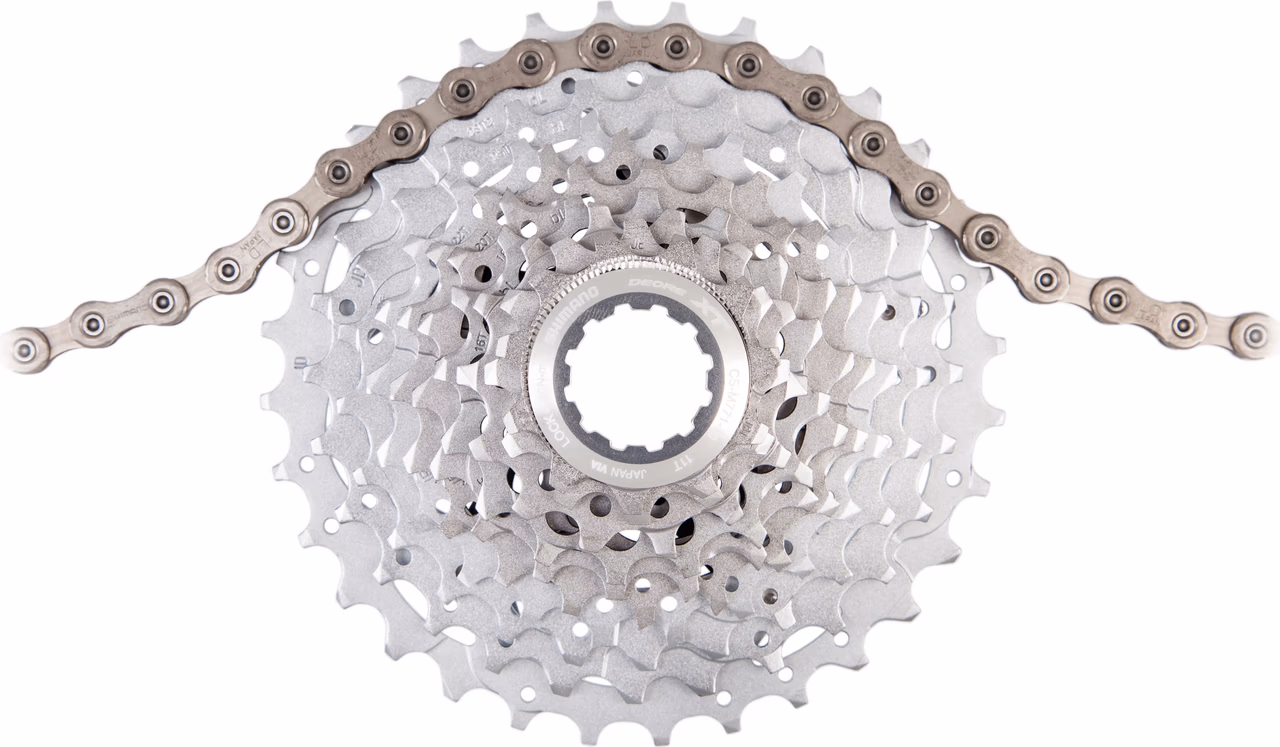 Shimano XT Kassette CS-M771-10 + Kette CN-HG95 10-fach Verschleißset Kostenloser Versand international