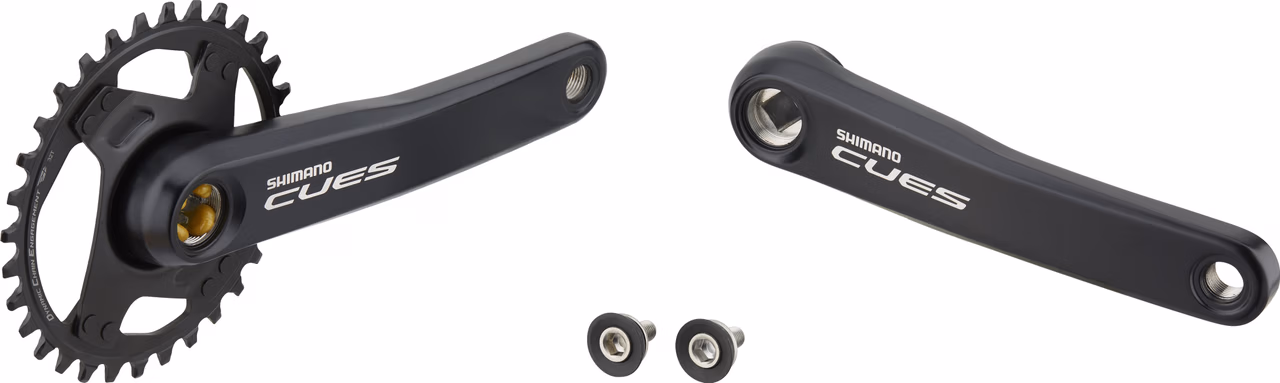 Shimano CUES Kurbelgarnitur FC-U4000-1 Vierkant Bis zu 50% Rabatt