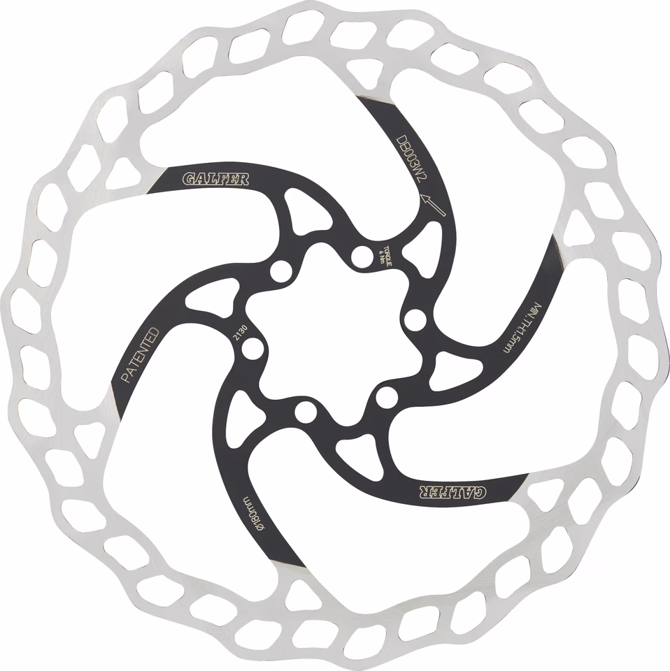GALFER Fixed Disc Wave 2 mm MTB 6-Loch Bremsscheibe