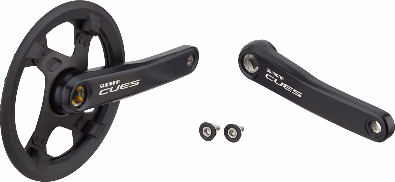 Shimano CUES Kurbelgarnitur FC-U4000-1 Vierkant mit Kettenschutzring Große Rabatte