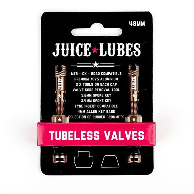 Juice Lubes Tubeless Valves 48mm Copper Fabrikverkauf