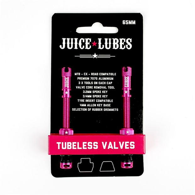 Juice Lubes Tubeless Valves 65mm Pink Meist gekauft