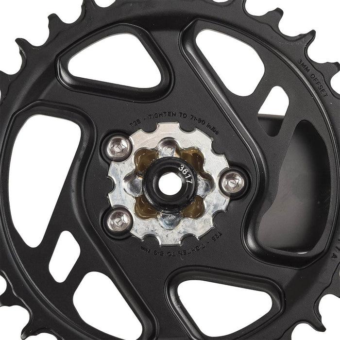 12-fach Mono Kettenblatt TRUVATIV EAGLE DESCENDANT CARBON BOOST DUB Direct Mount Schwarz Kostenlose Rückgabe