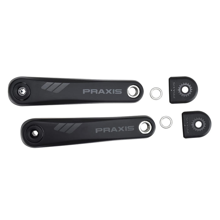 Carbon-Kurbeln für E-Mountainbike PRAXIS Motor Yamaha/Bosch Schwarz Outlet