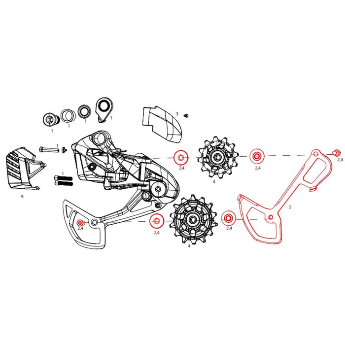 Interner Gabelkopf SRAM SX/NX Eagle/ GX Eagle AXS #11.7518.092.004