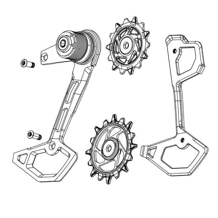12V SRAM X0 T-TYPE EAGLE AXS Schaltauge hinten komplett
