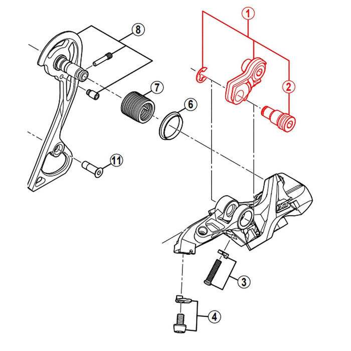 SHIMANO XT RD-M781 Hinterer Umwerfer #Y5Y098010