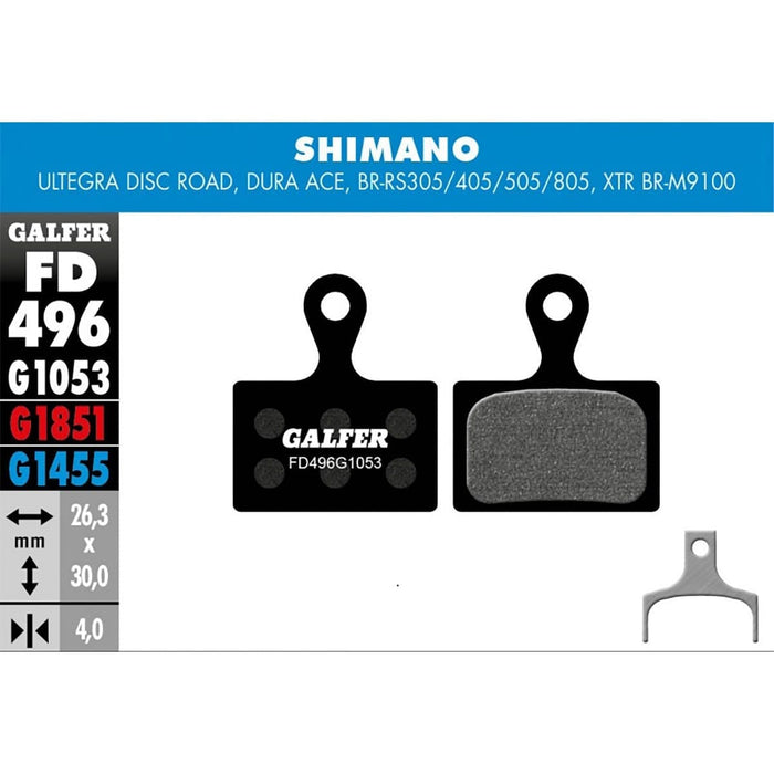 GALFER STANDARD Semi-Metallic Bremsbeläge Shimano XTR BR-M9100 / Ultegra / Dura-Ace / RS305-405-505-805 2025