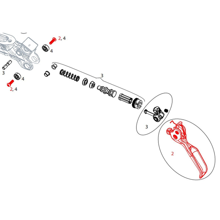 Nur-Bremshebel SRAM GUIDE/CODE RSC Letzter Tag